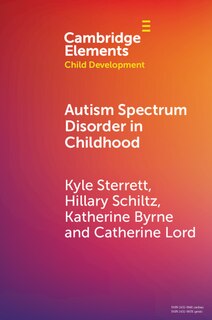Couverture_Autism Spectrum Disorder in Childhood