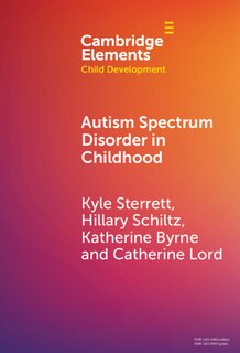 Couverture_Autism Spectrum Disorder in Childhood