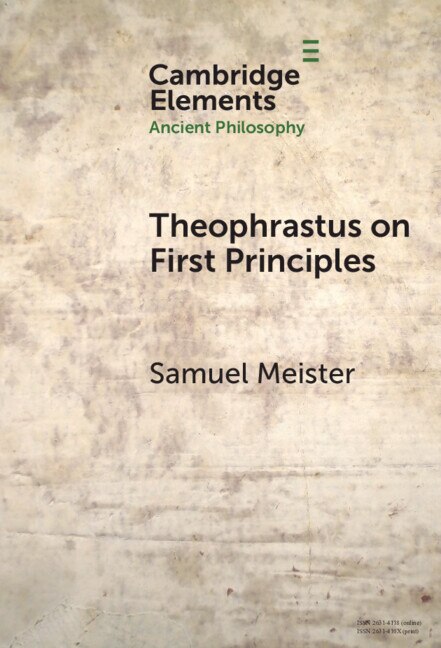 Front cover_Theophrastus on First Principles