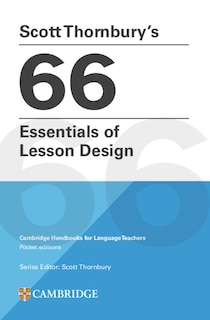 Couverture_Scott Thornbury's 66 Essentials of Lesson Design Paperback