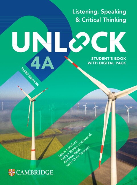 Front cover_Unlock Level 4A Listening, Speaking and Critical Thinking Student's Book with Digital Pack