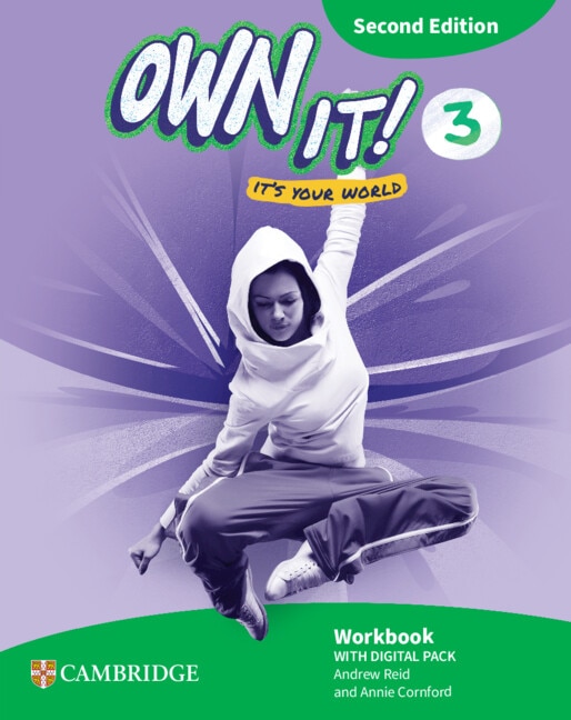Front cover_Own it! Level 3 Workbook with Digital Pack Second Edition