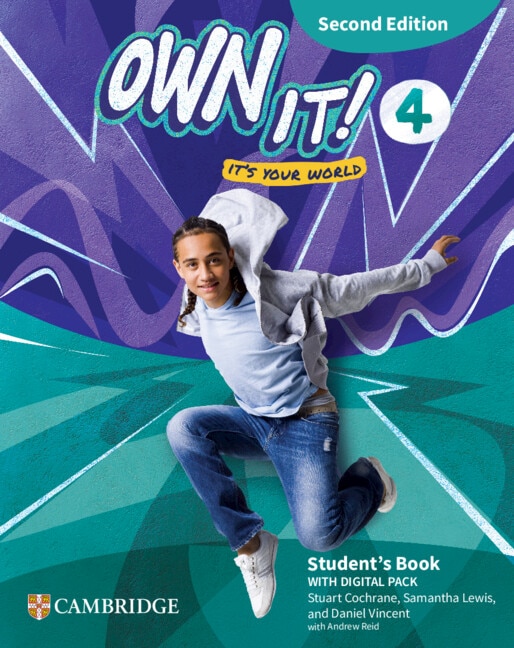 Front cover_Own it! Level 4 Student's Book with Digital Pack Second Edition