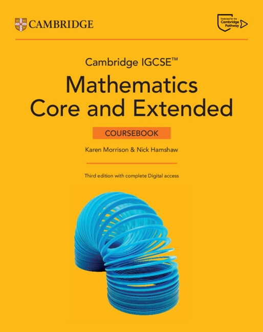 Couverture_Cambridge IGCSE&trade; Mathematics Core and Extended Coursebook with Digital Version and Cambridge Online Mathematics (2 Years' Access)