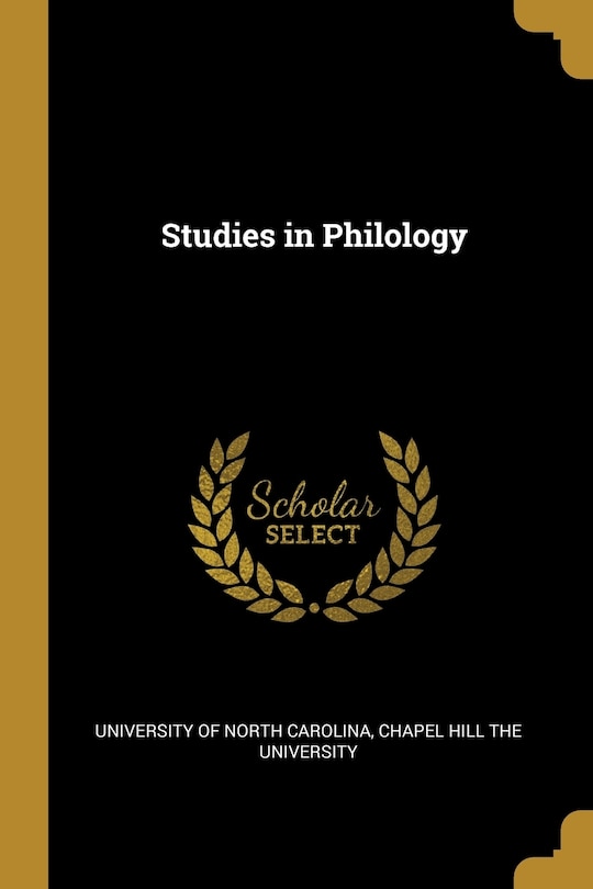 Couverture_Studies in Philology
