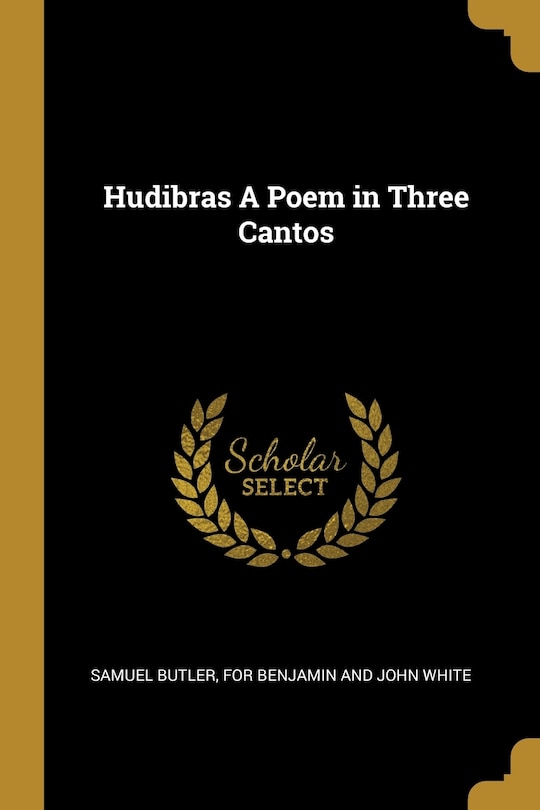 Front cover_Hudibras A Poem in Three Cantos