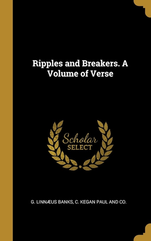 Couverture_Ripples and Breakers. A Volume of Verse