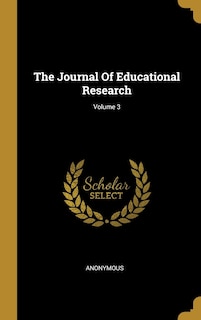 The Journal Of Educational Research; Volume 3