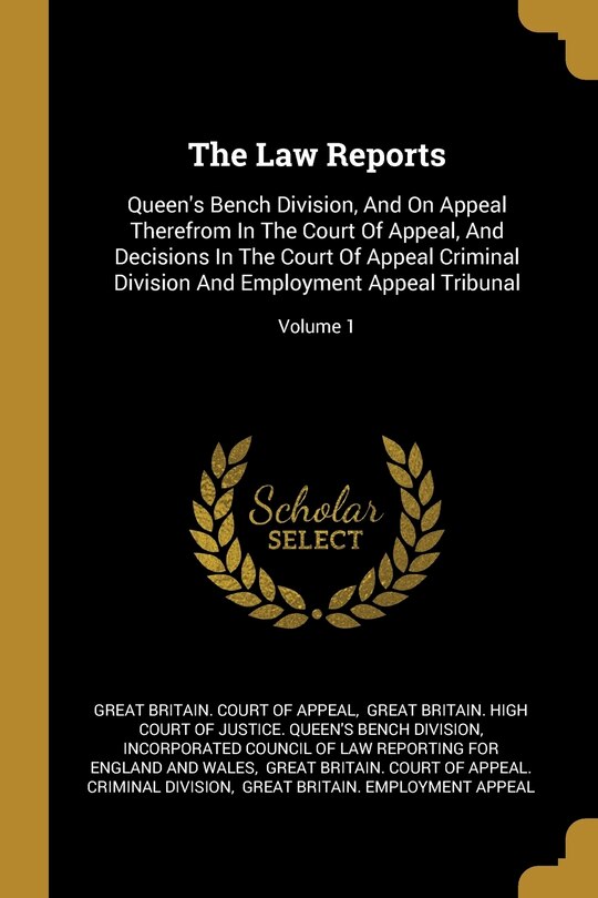 Front cover_The Law Reports