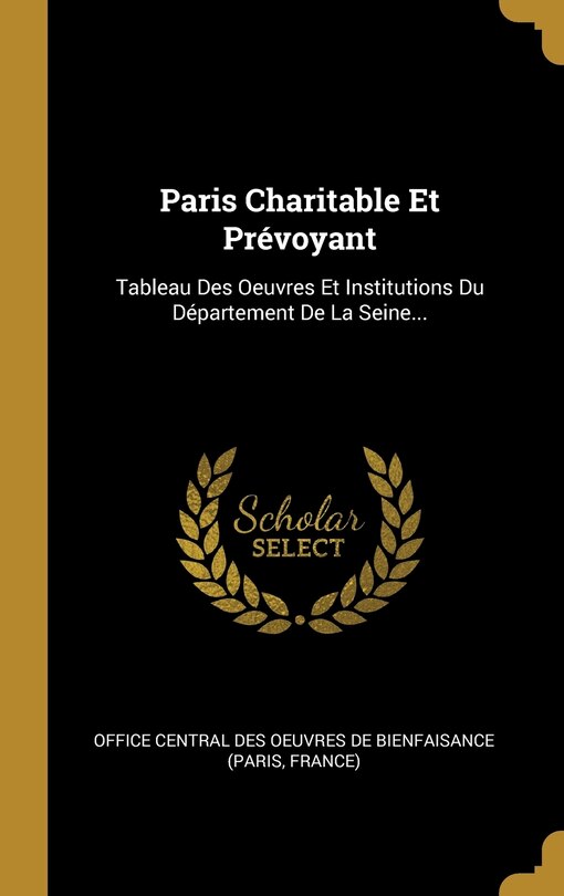 Couverture_Paris Charitable Et Prévoyant