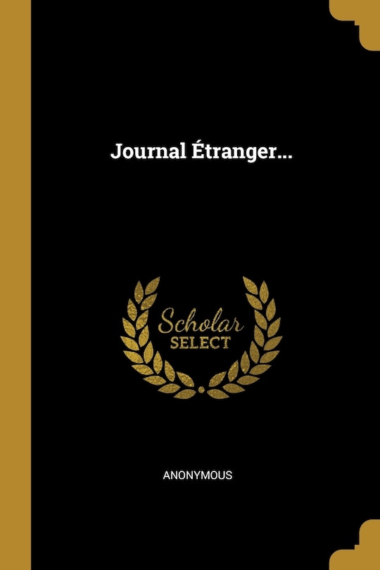 Front cover_Journal Étranger...