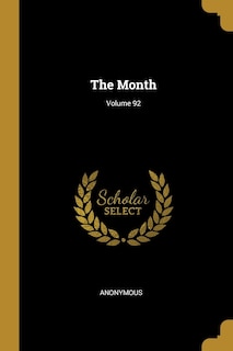 Couverture_The Month; Volume 92