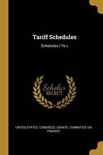 Front cover_Tariff Schedules