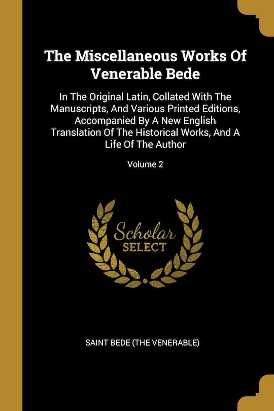 Front cover_The Miscellaneous Works Of Venerable Bede