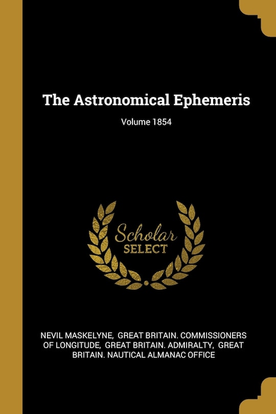 Couverture_The Astronomical Ephemeris; Volume 1854