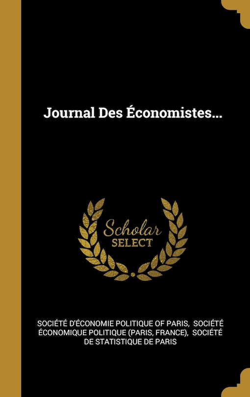Front cover_Journal Des &Eacute;conomistes...