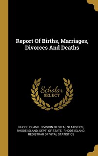 Front cover_Report Of Births, Marriages, Divorces And Deaths