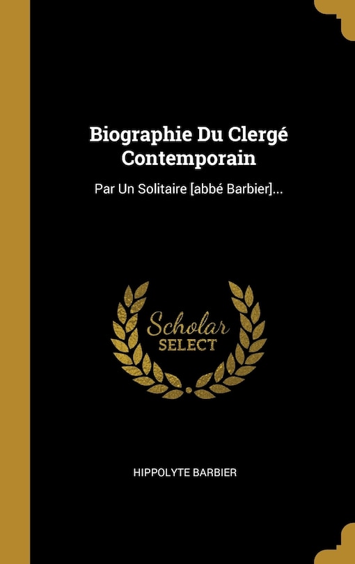 Front cover_Biographie Du Clergé Contemporain