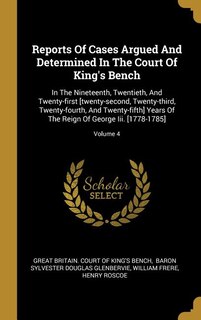 Couverture_Reports Of Cases Argued And Determined In The Court Of King's Bench
