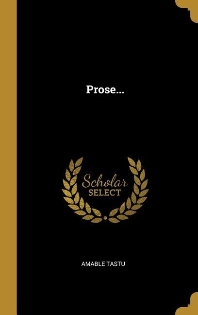 Front cover_Prose...