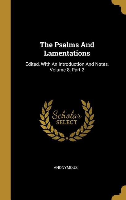 Front cover_The Psalms And Lamentations