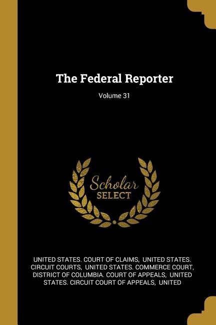 Front cover_The Federal Reporter; Volume 31