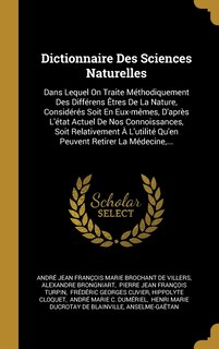 Couverture_Dictionnaire Des Sciences Naturelles