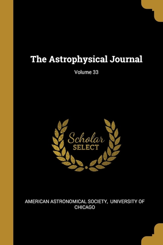 Couverture_The Astrophysical Journal; Volume 33