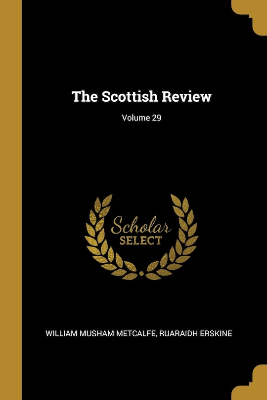 Couverture_The Scottish Review; Volume 29