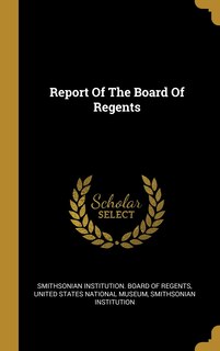 Couverture_Report Of The Board Of Regents