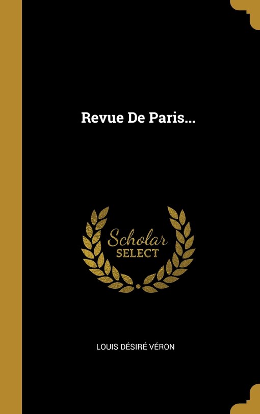 Front cover_Revue De Paris...