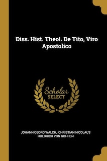 Front cover_Diss. Hist. Theol. De Tito, Viro Apostolico