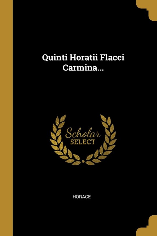 Front cover_Quinti Horatii Flacci Carmina...
