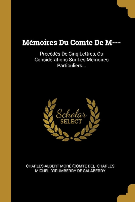Couverture_Mémoires Du Comte De M---