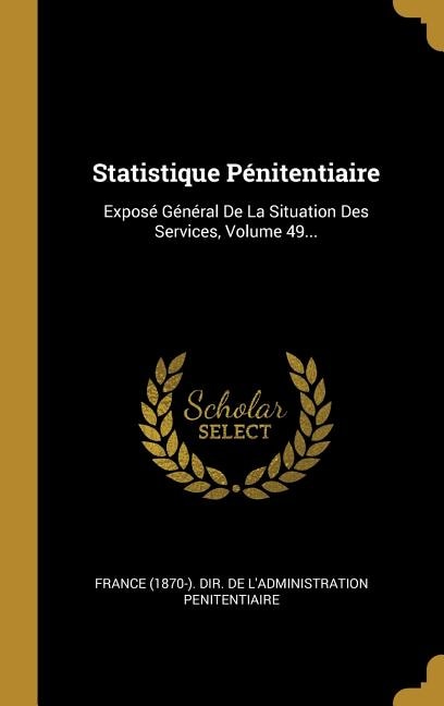 Front cover_Statistique Pénitentiaire