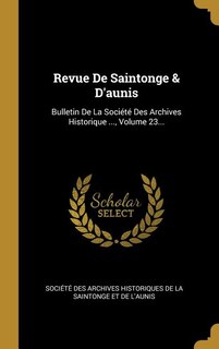 Front cover_Revue De Saintonge & D'aunis