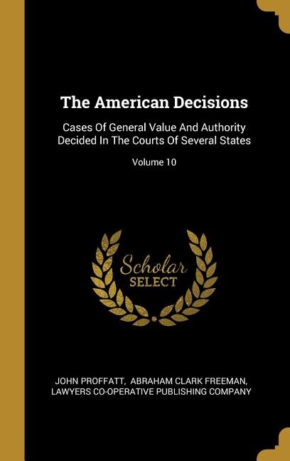 Front cover_The American Decisions
