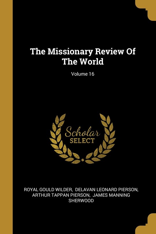 Front cover_The Missionary Review Of The World; Volume 16