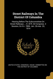 Couverture_Street Railways In The District Of Columbia