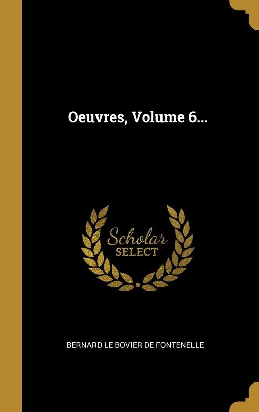 Front cover_Oeuvres, Volume 6...