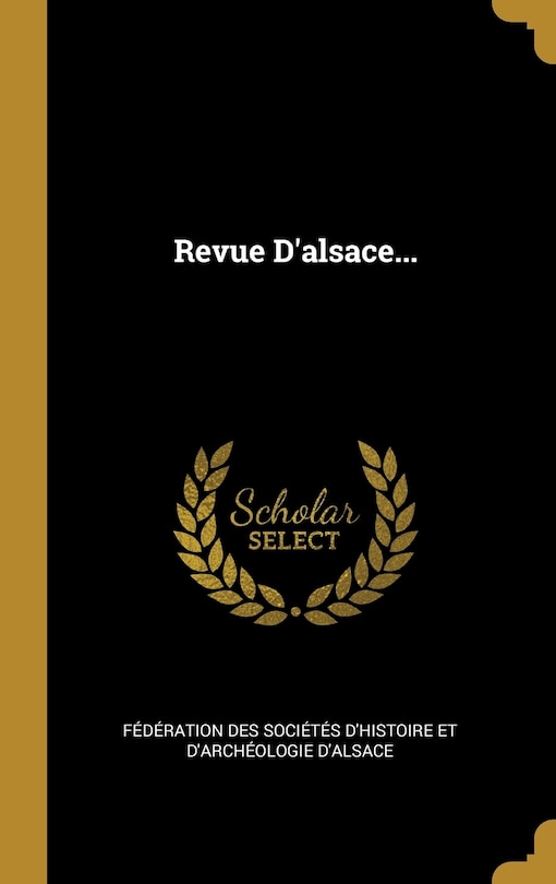 Couverture_Revue D'alsace...