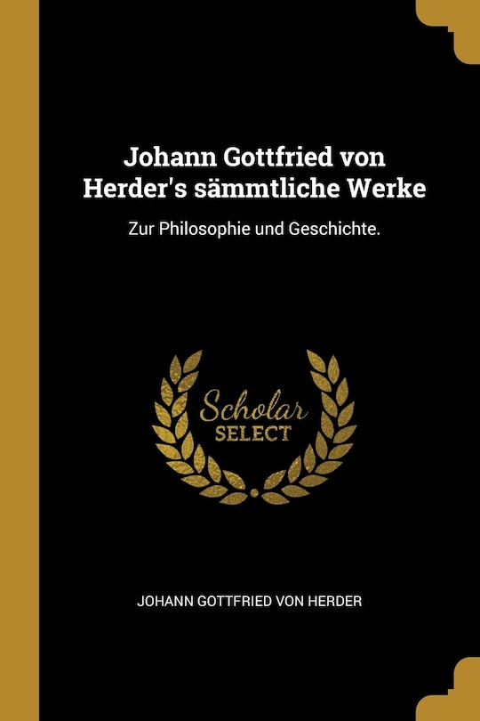 Couverture_Johann Gottfried von Herder's sämmtliche Werke
