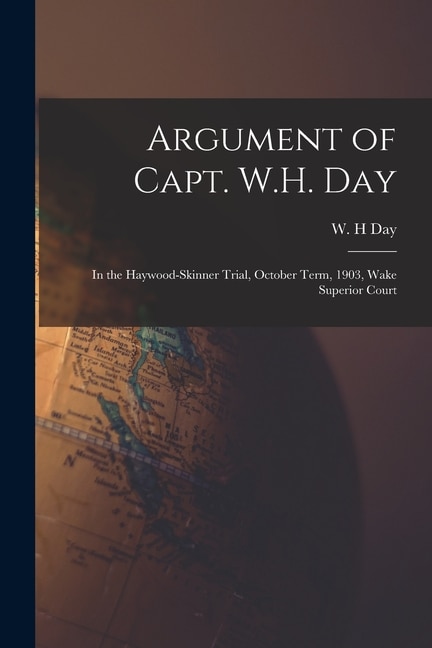Couverture_Argument of Capt. W.H. Day
