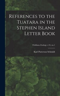 Front cover_References to the Tuatara in the Stephen Island Letter Book; Fieldiana Zoology v.34, no.1