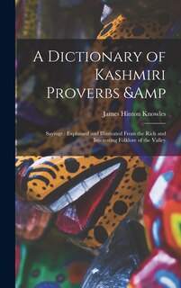 Couverture_A Dictionary of Kashmiri Proverbs & Sayings