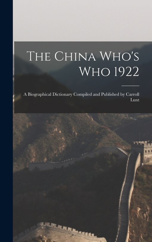 Couverture_The China Who's Who 1922