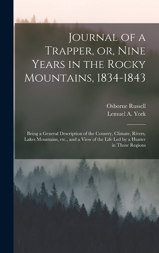 Couverture_Journal of a Trapper, or, Nine Years in the Rocky Mountains, 1834-1843