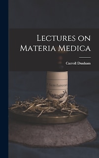 Couverture_Lectures on Materia Medica