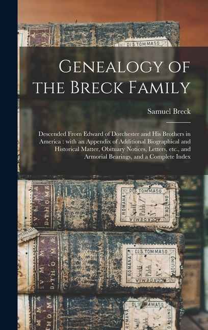 Front cover_Genealogy of the Breck Family