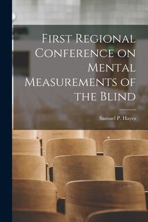 Front cover_First Regional Conference on Mental Measurements of the Blind